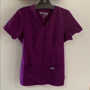 Greys anatomy purple scrub set